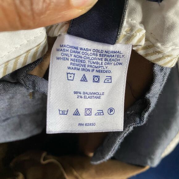 Lands' End Fit 2 Straight Leg Khaki Chino Pants sz 14 khaki preppy teachercore - Picture 7 of 8